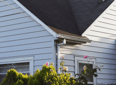 Roofing work on a home